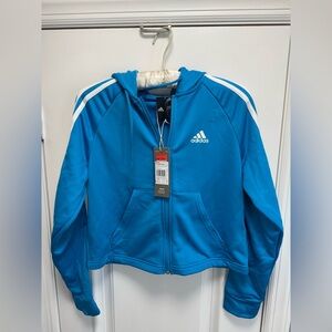 Adidas zipper jacket with hood. Sz. XS